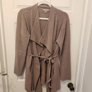 Barefoot Dreams Tan Cardigan Sweater